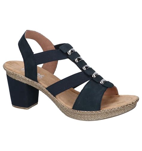 donkerblauwe sandalen
